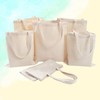 DIY Plain Canvas Eco-Bag for Customization & Decoration DIY Horizontal White 3ea