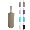 WK Alstar Enclosed Toilet Brush and Holder (Blue Grey)