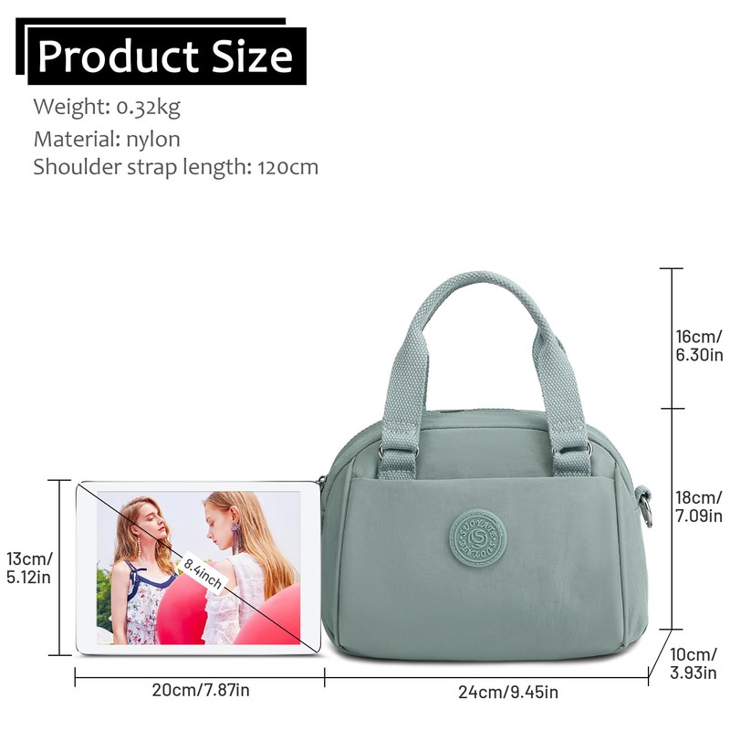 FORRICA Womens Handbag Casual Shoulder Bags Waterproof Oxford Cloth Crossbody