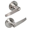 Lock 10MA Manija tubular recta función entrada y recámara, níquel