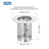 sourcing map 4 Pack Shower Drain Strainer, 2" x 2.2"