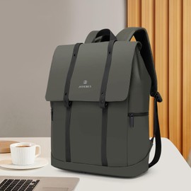 JD JODEBES Travel Laptop Backpack, Business Anti Theft Slim Sturdy Laptops Backpack，Water Resistant College School Computer Bag Gift for Men & Women Fits 15.6 Inch Notebook（Green）