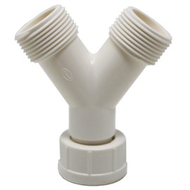 fiXte Washing Machine Dishwasher Hose Plasitc Y Piece Inlet Splitter Connector Joiner 3/4" Washing