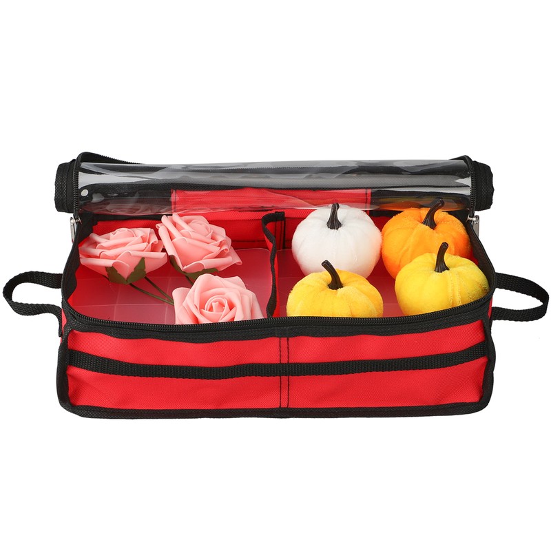 Christmas Ornament Storage Box Under Bed 64 Cell partition 600D