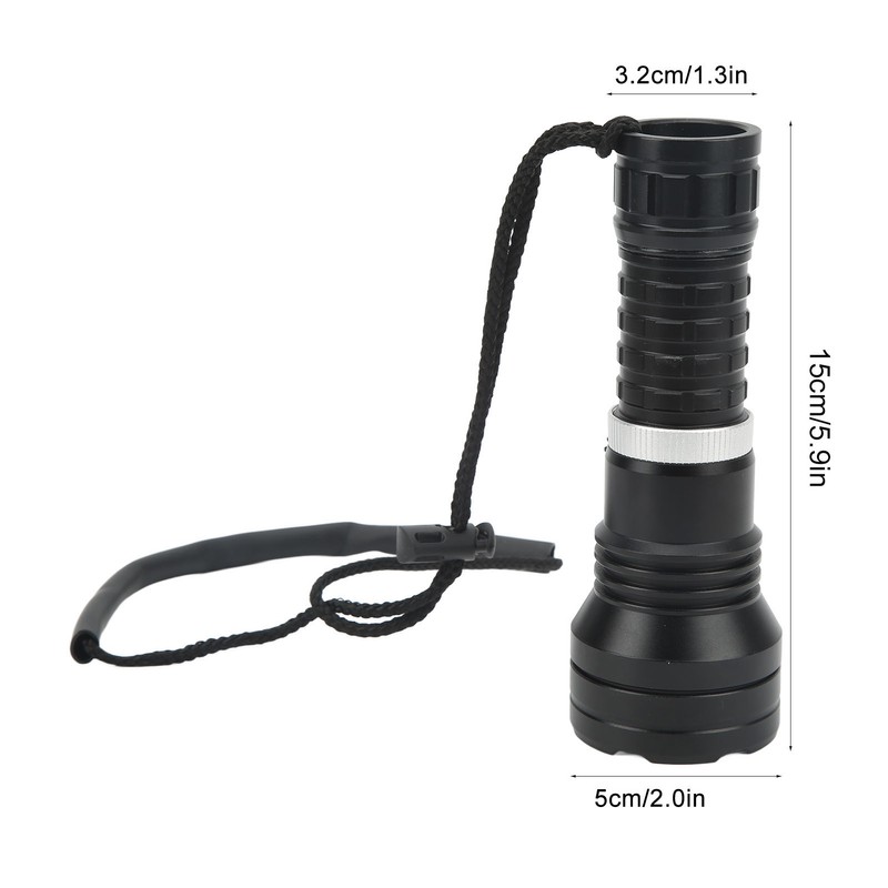 D855 Underwater Diving Light Highlight XHP70 Magnetic Switch Fixed Focus