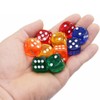 Colourful dice set, 100 pieces colourful dice, 14 mm dice