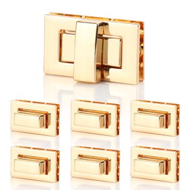 Bag Closure, 7 Pieces, Rectangular Purse, Twist Lock Aluminium Alloy Bags, Twist Turn Lock for Handbags, Purses, Women's Bags