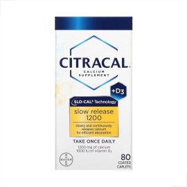 Citracal Calcio + D3 + Magnesio 1200mg Con 80 Capsulas Bayer