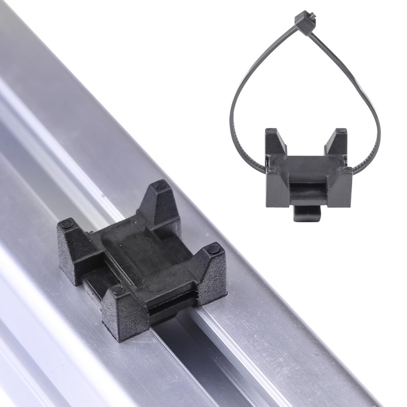 Xadnitu 25 Pieces Plastic Cable Zip Tie Mounting Blocks, Drop-In