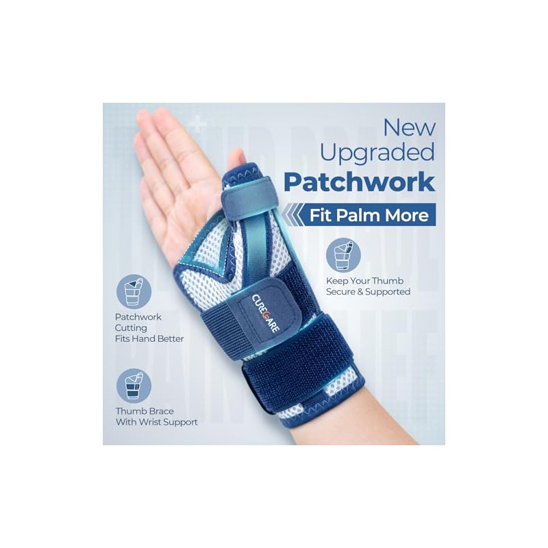 CURECARE Thumb Support, Reversible Thumb Splint Right & Left Hand