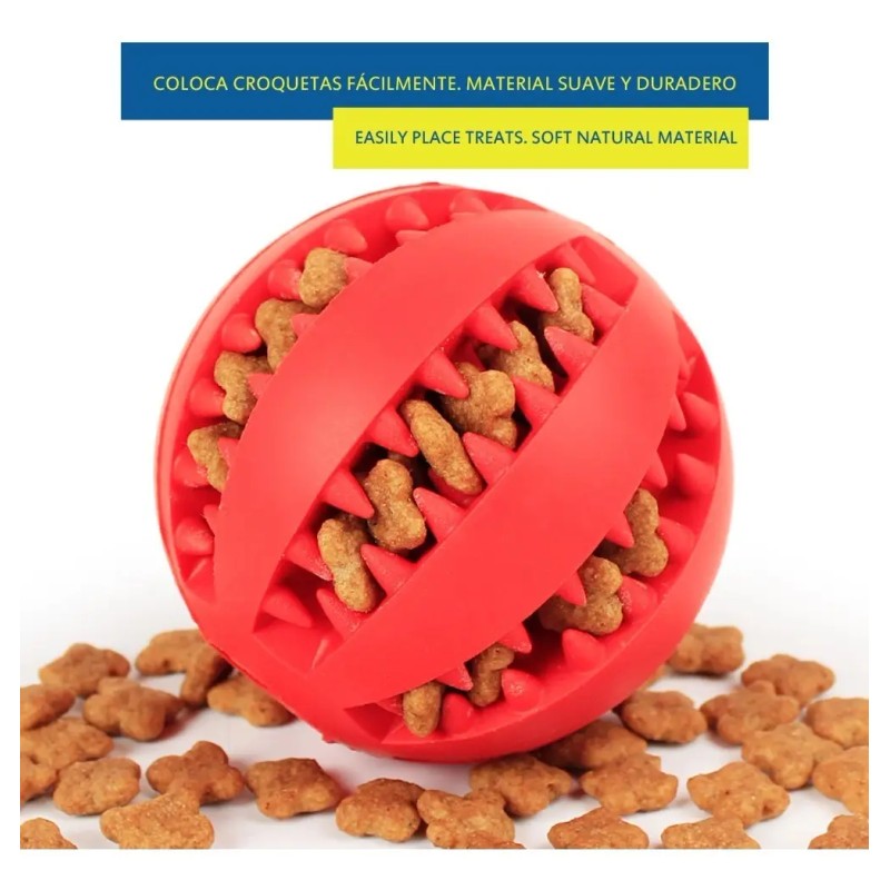 Pelota Para Perro De Plástico Higiene Dental (2 Pz.) 7