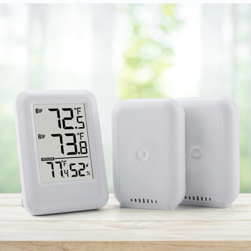 Nicear Digital Thermometer Hygrometer,Indoor/Outdoor Humidity Meter,Temperature Monitor with Wireless Sensor