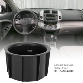 2PCS Console Box Cup Holder Insert for RAV4 2006-2012, Car Drink Cup Holder Insert 55618-42040