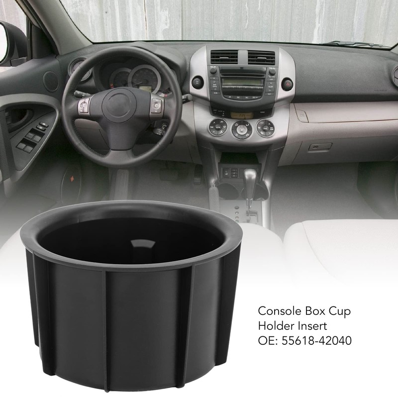 2PCS Console Box Cup Holder Insert for RAV4 2006-2012, Car