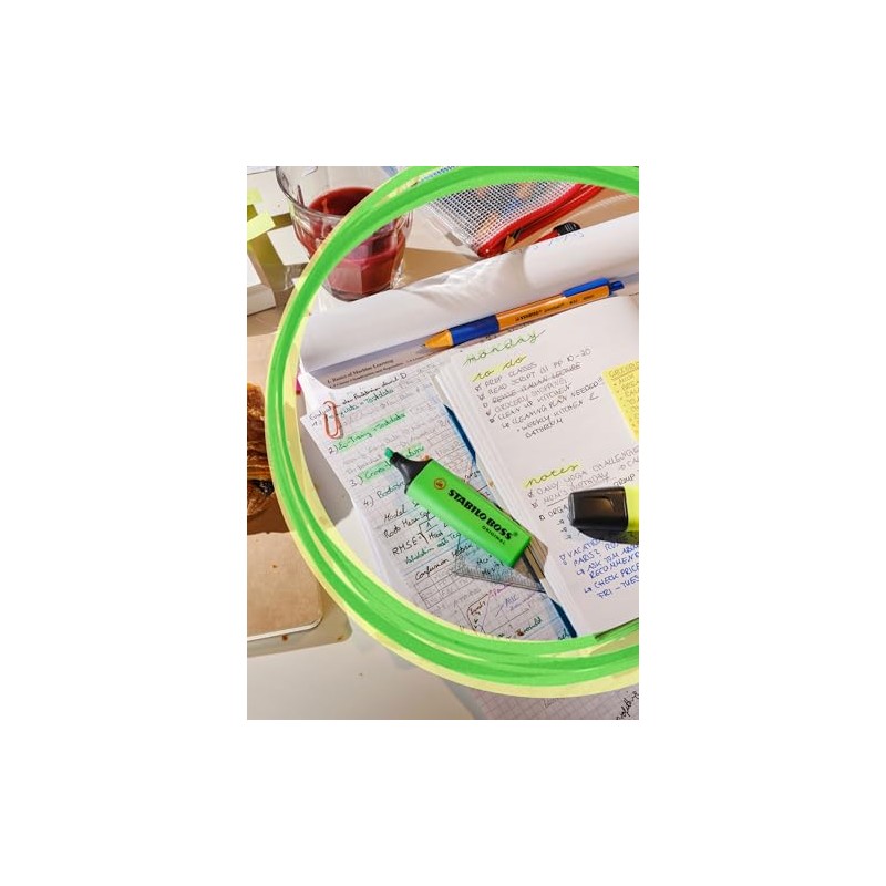 Stabilo Boss Original Desktop Set con 15 Marcatextos Fluorescentes