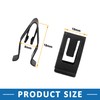 A ABSOPRO Car Dash Dashboard Console Trim Metal Retainer Black