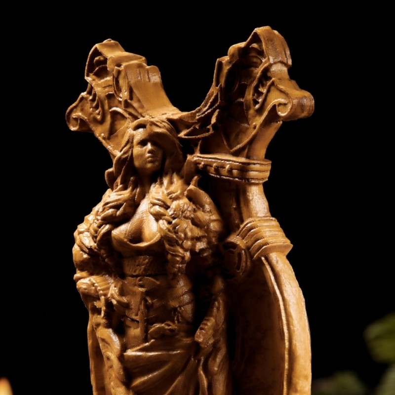 Freya Statue, Norse Pagan Decor, Goddess Statue Altar,Freya cats， Freyja