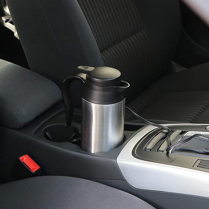 Kadryxon Car Kettle Stainless Steel 12 V Travel Kettle 650