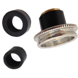 Neoperl Universal Faucet Adapter will attach an aerator to an unthreaded faucet