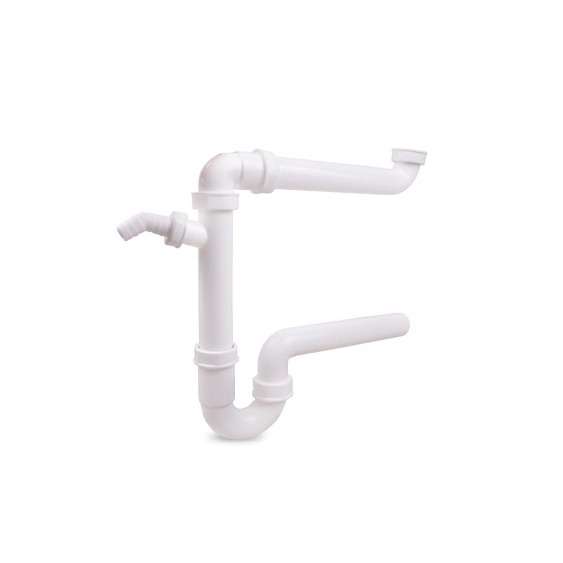 VIOKS Pipe Odour Trap 1 1/2 Inch Space-Saving Siphon with