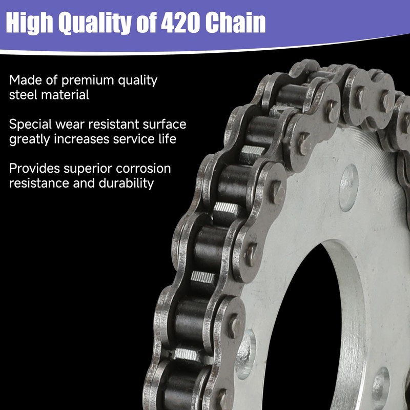 CILOYU 420 Chain 32 Links Replacement for Coleman KT196 CK196