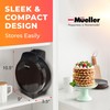 Mueller Heart 5 Waffle Maker, Norwegian Waffle Iron, Adjustable Browning