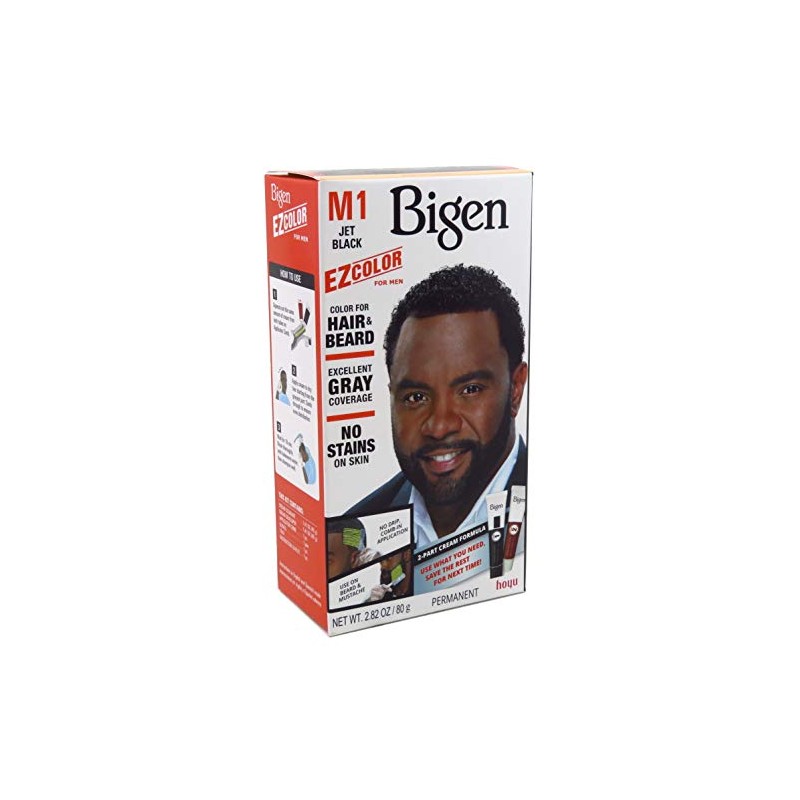 Bigen Ez Color para hombres Jet Negro Kit (3 unidades)