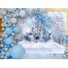 Avezano Winter Backdrops Winter Castle Scene Photo Backdrop Winter Wonderland