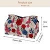 2 Pack Tissue Box Cover Holder, Flowers Ornate Zentangle Texture