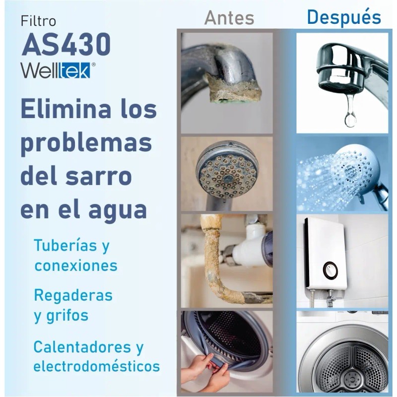 Filtro Antisarro Para Casa Tubería Y Boiler Polifosfatos