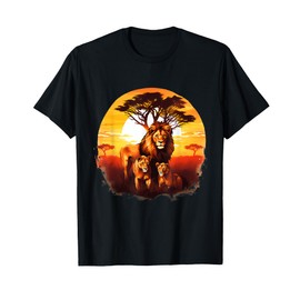 Lion Wildlife Safari Tiger African Animal Lovers Savanna T-Shirt