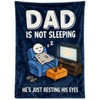 Ao Yee ZGL Fun Father Resting Flannel Blanket,Novelty Dad Gifts