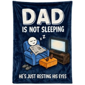 Ao Yee ZGL Fun Father Resting Flannel Blanket,Novelty Dad Gifts from Son