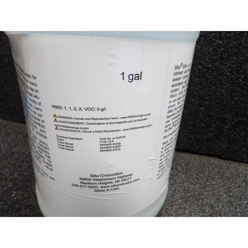 Sika SLK4GL Slick Cutout Lubricant- 1 Gallon (C)
