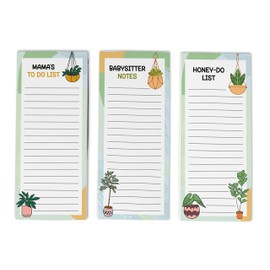 Inkdotpot Pack of 3 Magnetic Fridge To,Do List Notepads- Magnetic Memo Pads For Refrigerator- (50 Sheets Each)