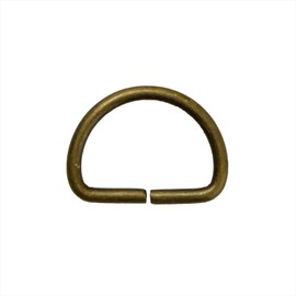 KIYOHARA SUN10-102 D-Ring D-Can Set, Diameter 1.0 inches (25 mm), Antique Gold
