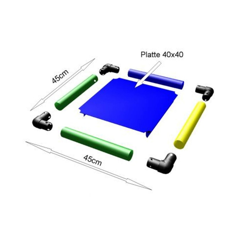 Movea Ndstic 875016 – Plate Red 40 x 40 cm