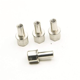 MOHERO Metal Center Nuts for 1/10 RC Crawler Car SCX10 Wraith 12mm Wheel Hub Hex Drive Adaptor 15mm Extension (15mm)