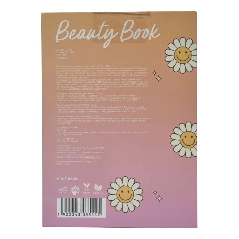 Paleta De Sombras Profusion Beuty Book Eye & Face 25