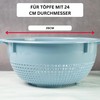 Westmark 2126221B Colander / Strainer with Recessed Handles and Attachment