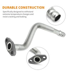 Saihisday 5135786AB 5.9L Oil Return Drain Line Pipe Kit 3970875, Turbocharger Oil Return Hose Line Pipe Tube Replacement for 5.9L Diesel Dodge Cummins 6BT 2004 2005 2006 2007