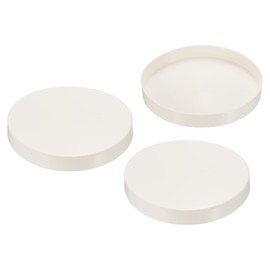 PATIKIL 6.3" PVC Pipe End Cap Fitting, 3 Pack Furniture Grade Plug Coupling Socket Adapter for DIY, Garden, White