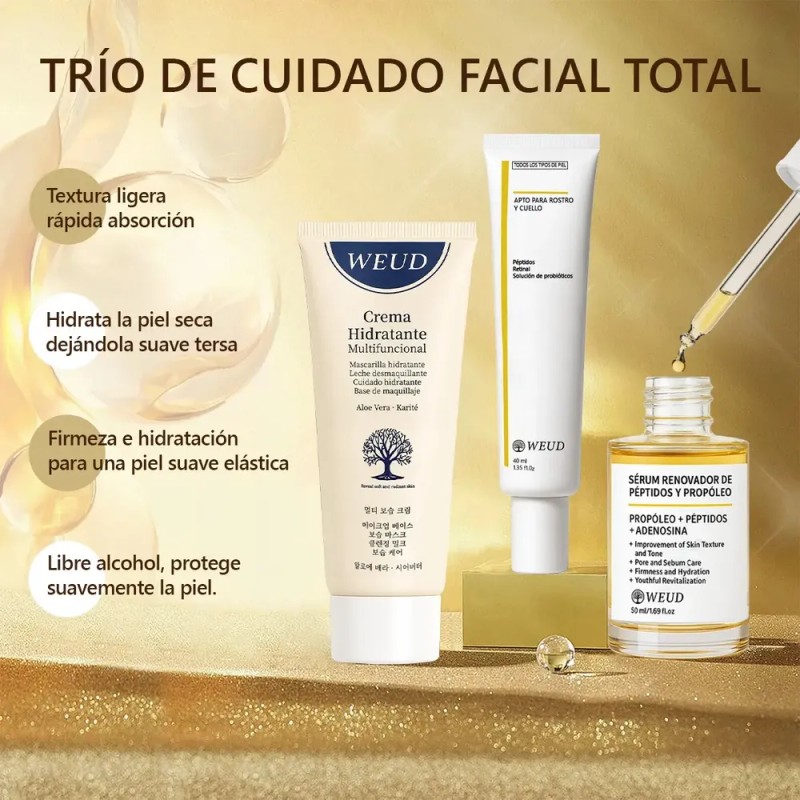 Weud Trío Completo: Cuida Arrugas, Poros Y Elasticidad Piel