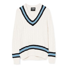 Gunn & Moore GM Cricket Sweater Navy/Sky Small