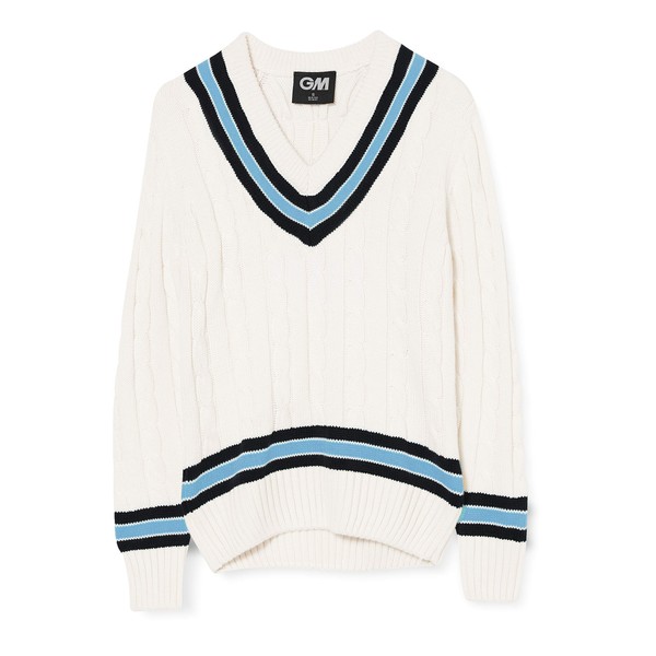 Gunn & Moore GM Cricket Sweater Navy/Sky Small