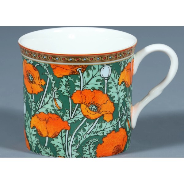 STECHCOL GRACIE MORRIS IMPRESSION ON GREEN Bone China Cylinder Mug