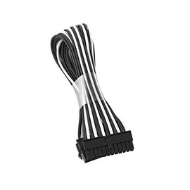 CableMod Classic ModFlex Sleeved ATX 24-pin Extension (Black + White, 30cm)