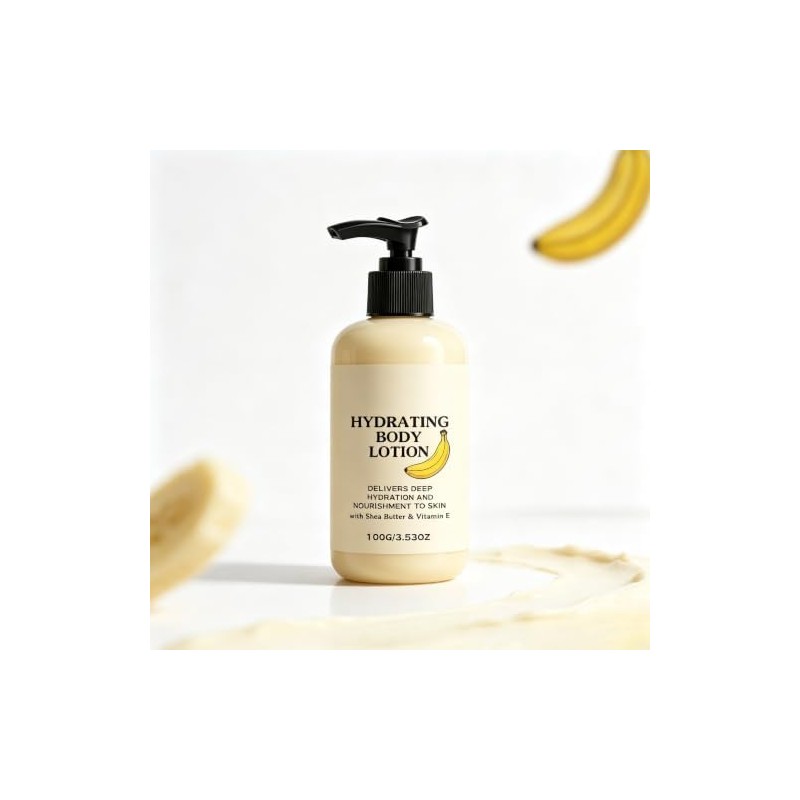 Banana Hydrating Body Lotion with Shea Butter & Vitamin E,