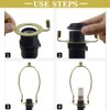 Lamp Shade Harp Holder Adapter kit, Detachable Harp Bracket Lamp