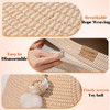 Cat Cave Bed with Washable Cushion and Ball, Handwoven Cotton